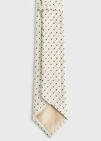 Dot tie off-white