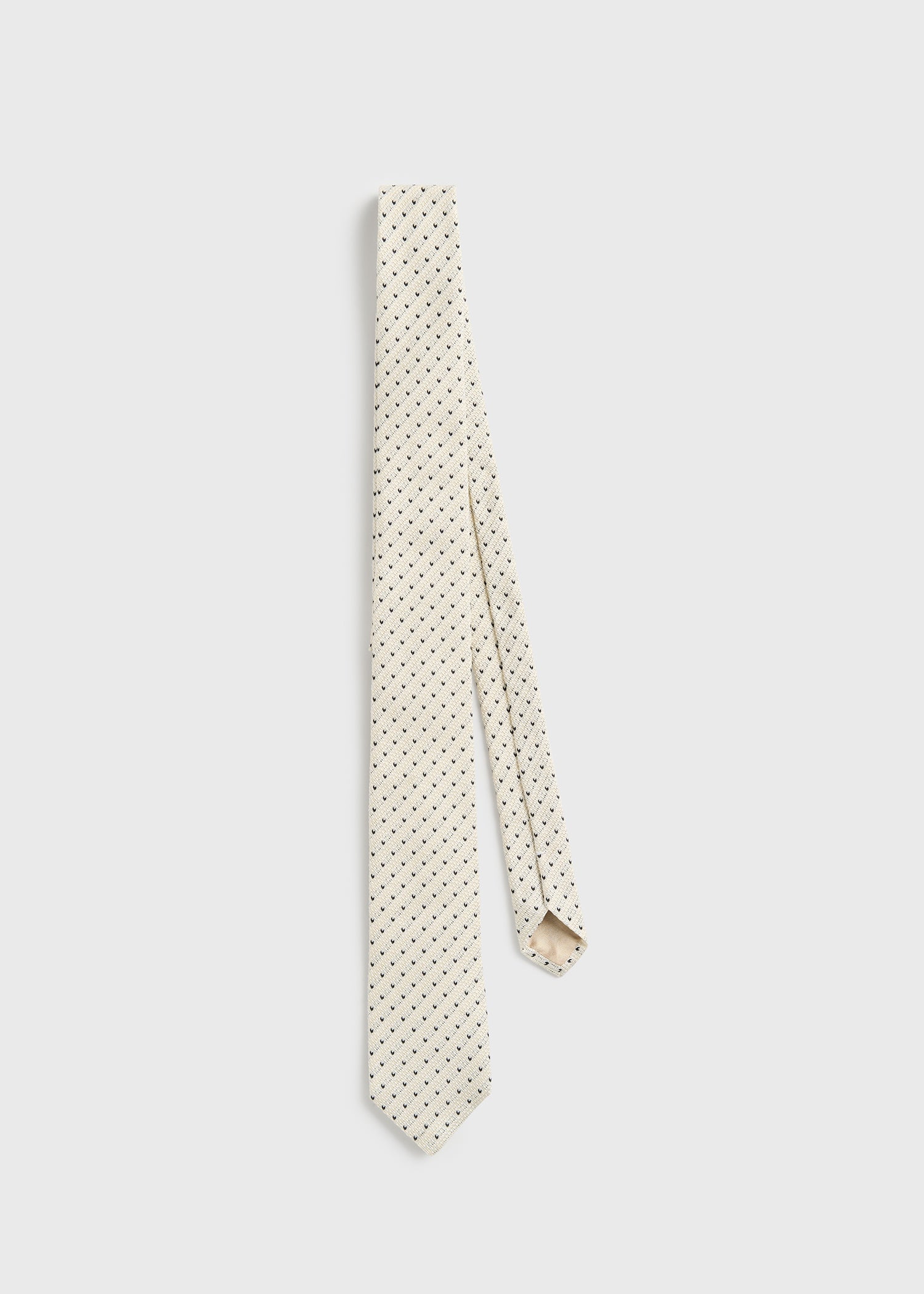 Dot tie off-white