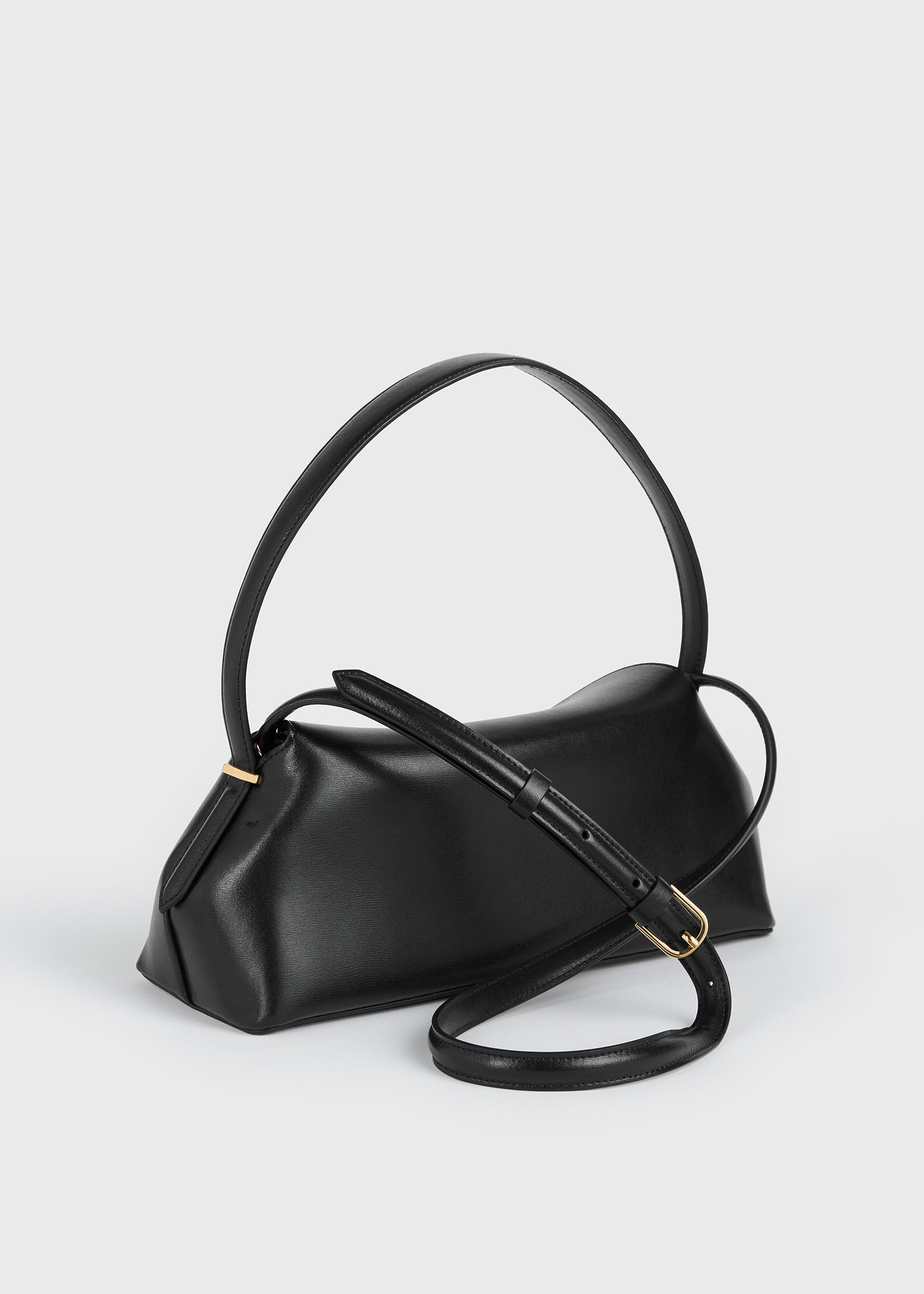 T-lock leather shoulder black