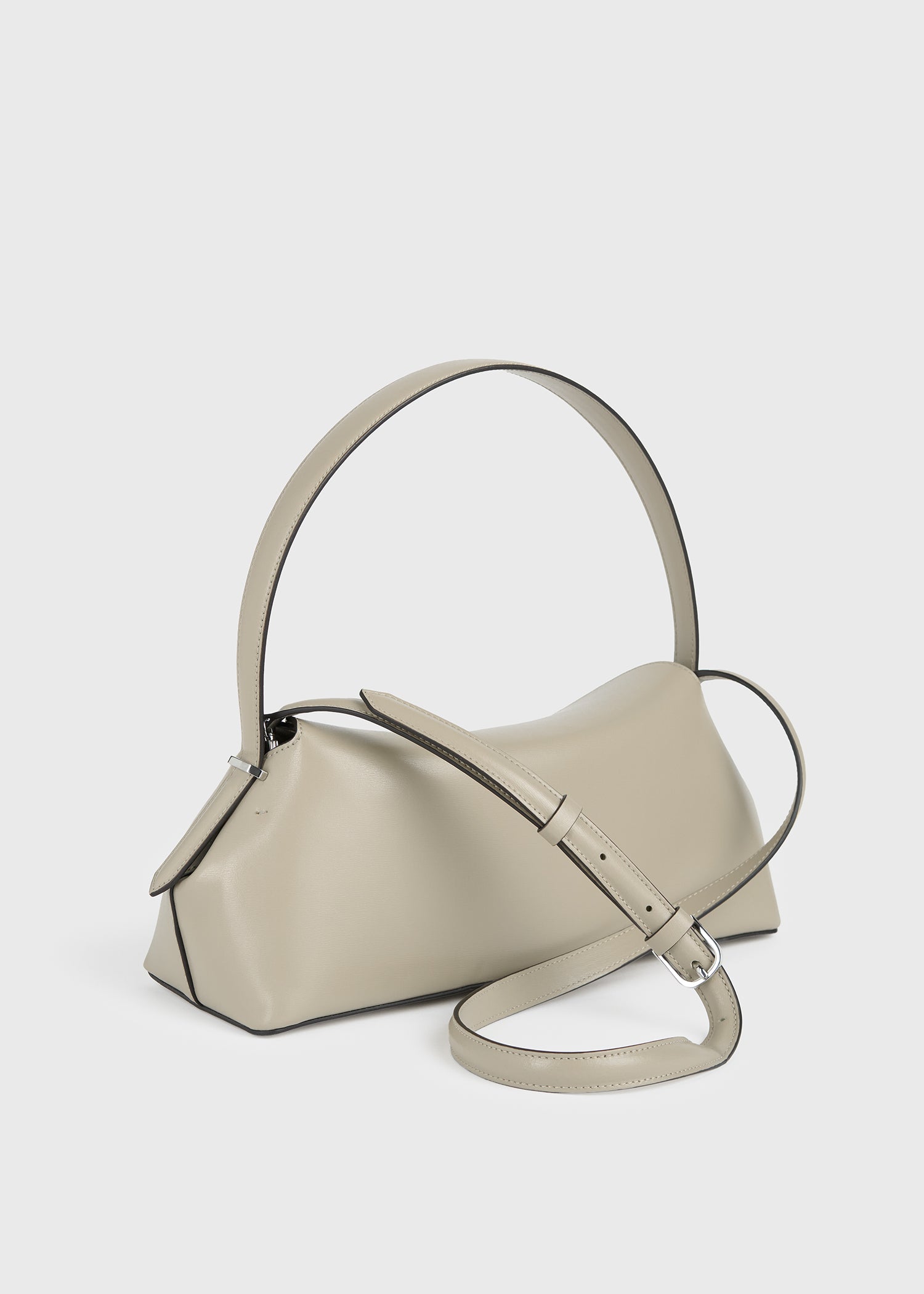 T-lock leather shoulder fawn