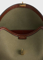 T-lock canvas clutch khaki green