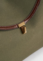 T-lock canvas top handle khaki green