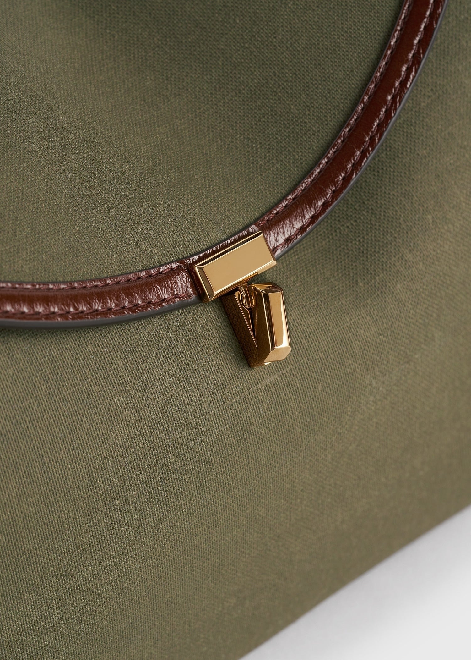 T-lock canvas top handle khaki green