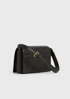 Mini T-flap leather bag bark