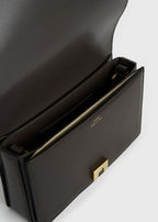 Mini T-flap leather bag bark