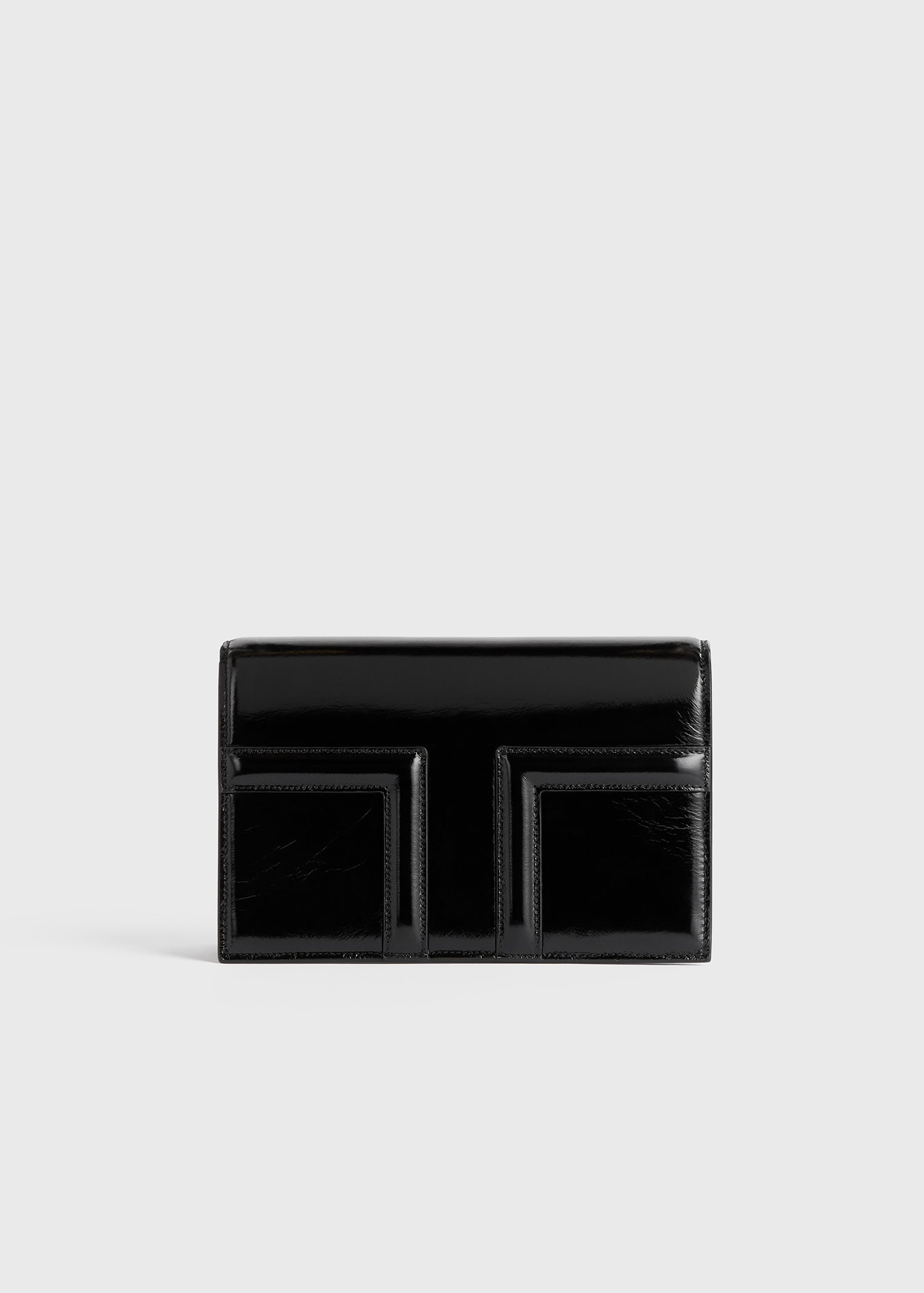 Mini T-flap naplack bag black