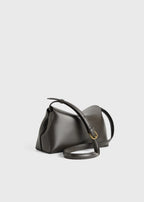 T-lock leather clutch bark