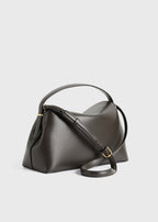 T-lock leather top handle bark