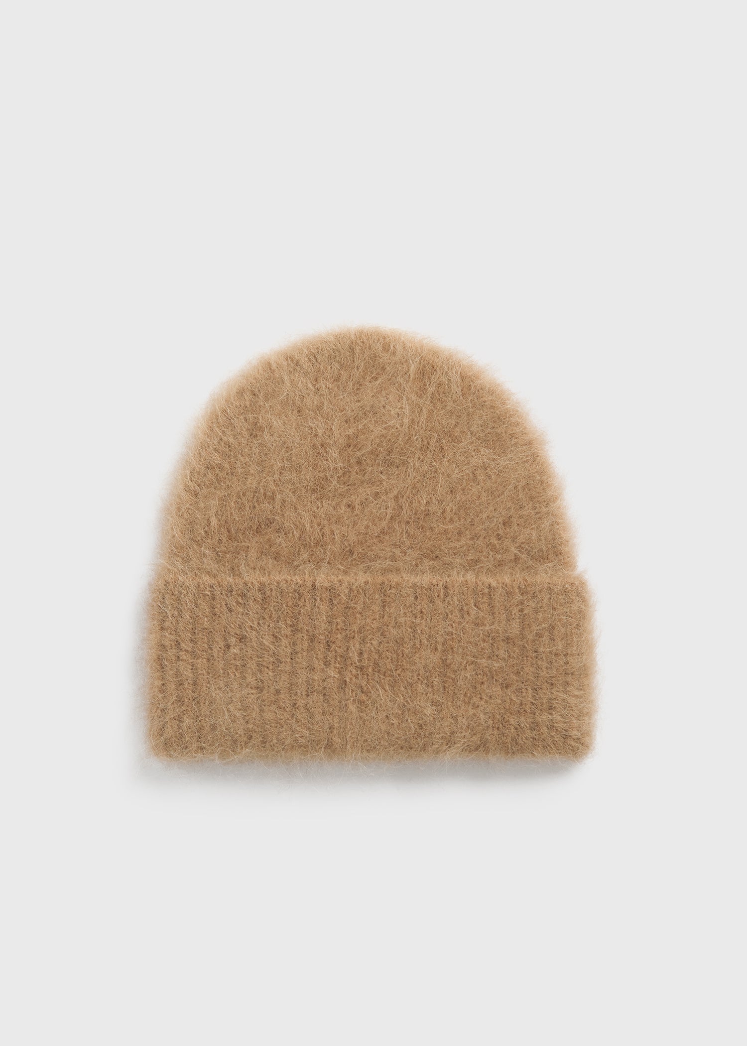 Alpaca knit beanie camel melange from Toteme - $115