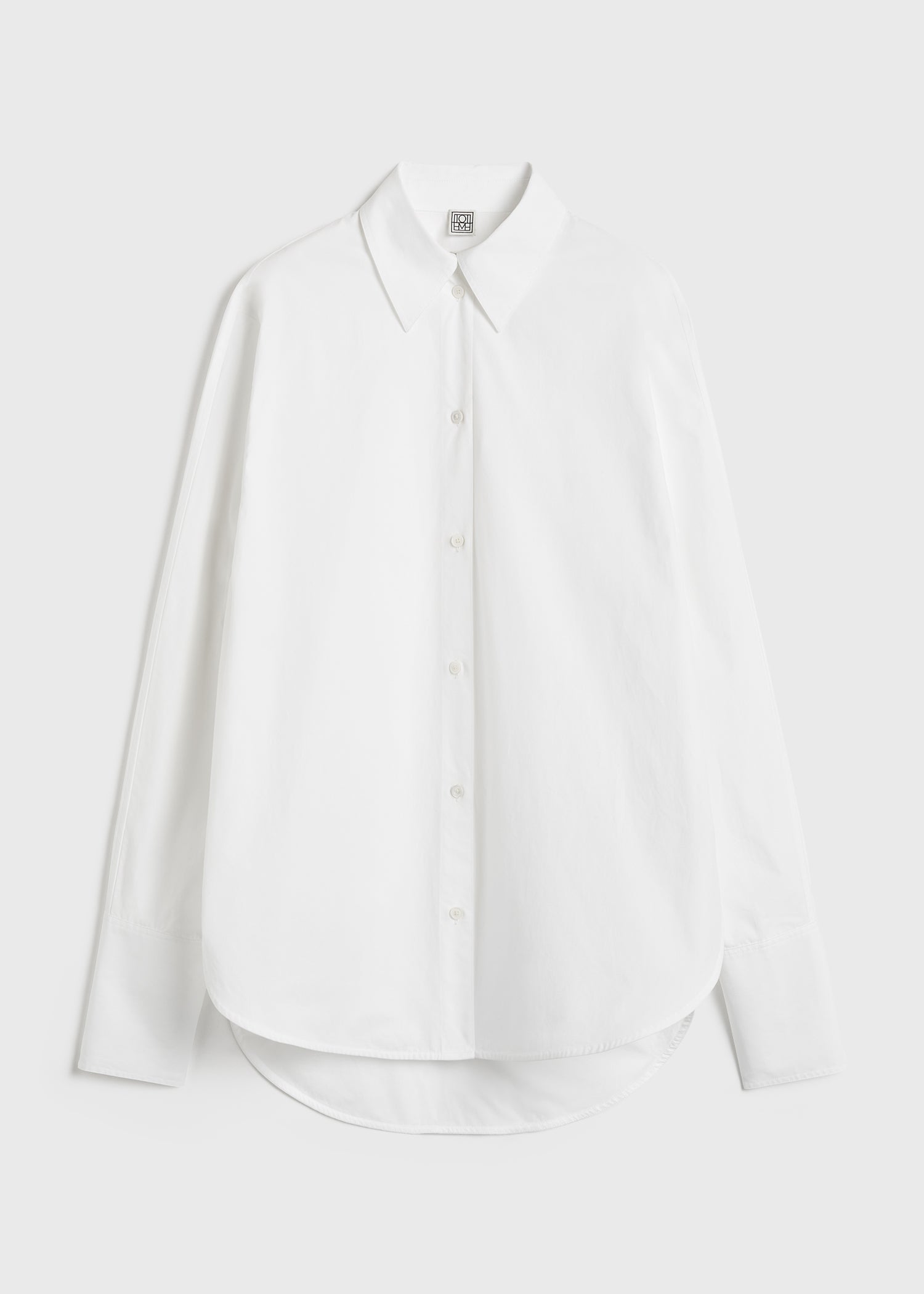 Oversized tuxedo shirt white