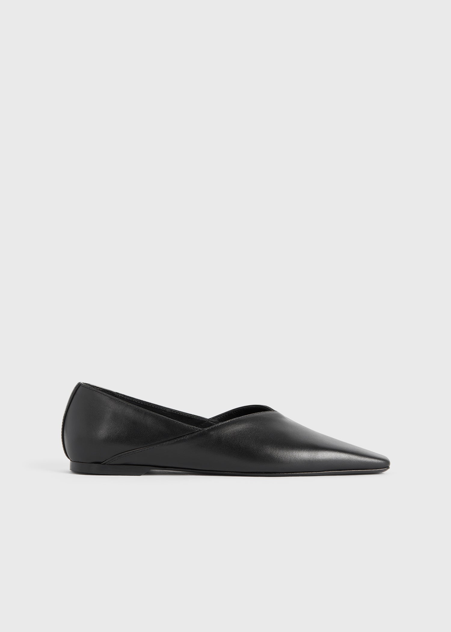 Everyday Nappa flats black from Toteme - $252