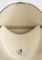 Mini T-lock naplack clutch milk