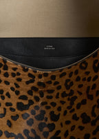 Bevel pony hair bag leopard