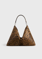 Bevel pony hair bag leopard