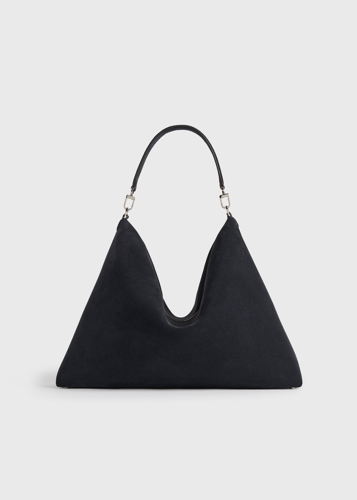 Bevel suede bag navy