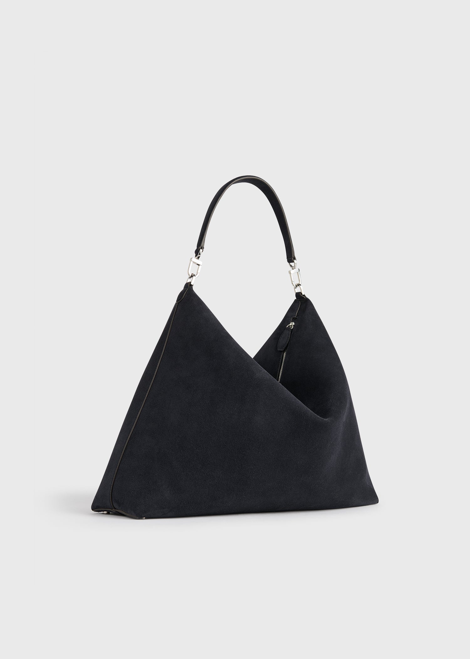 Bevel suede bag navy
