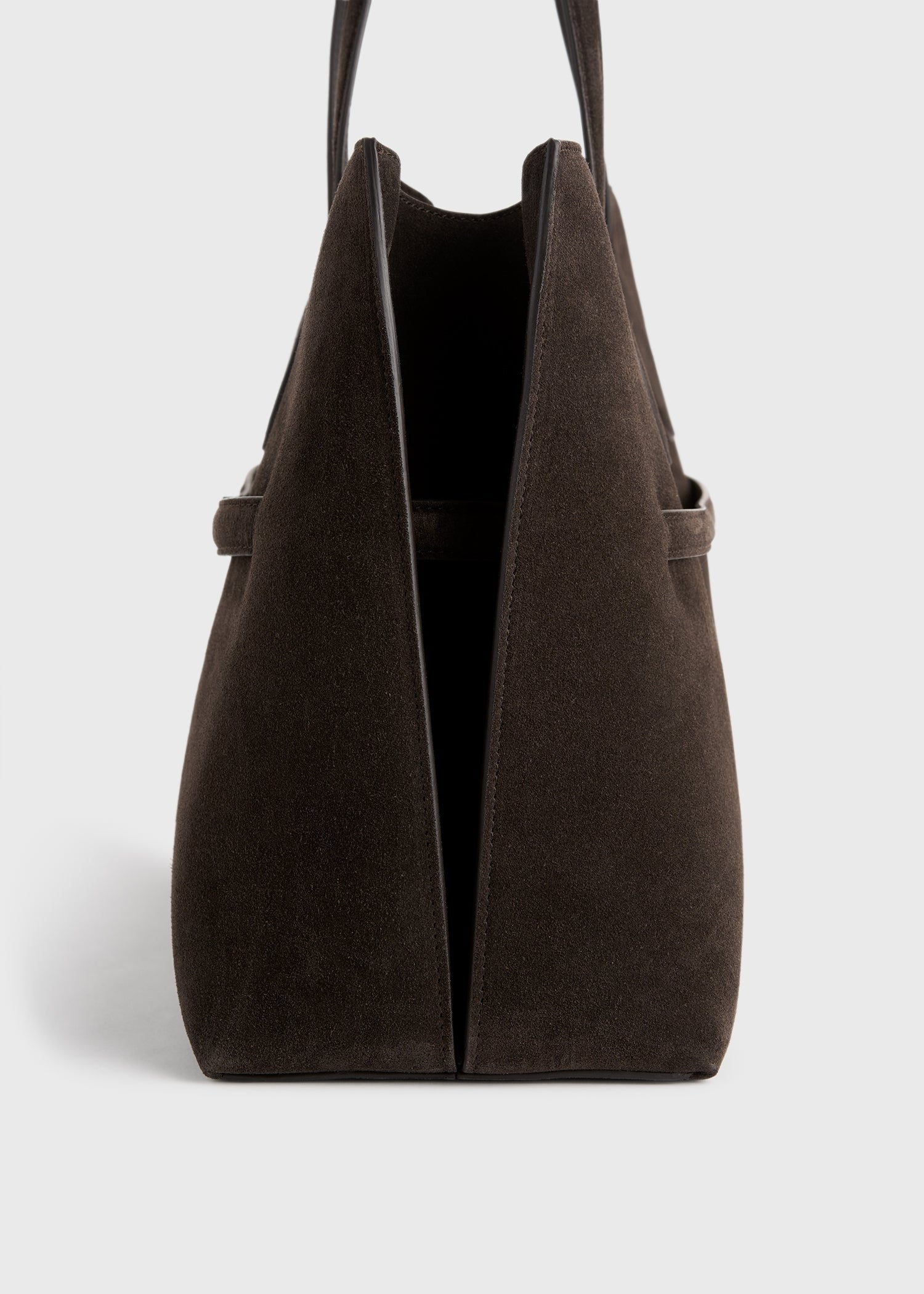 Suede lounge tote brown