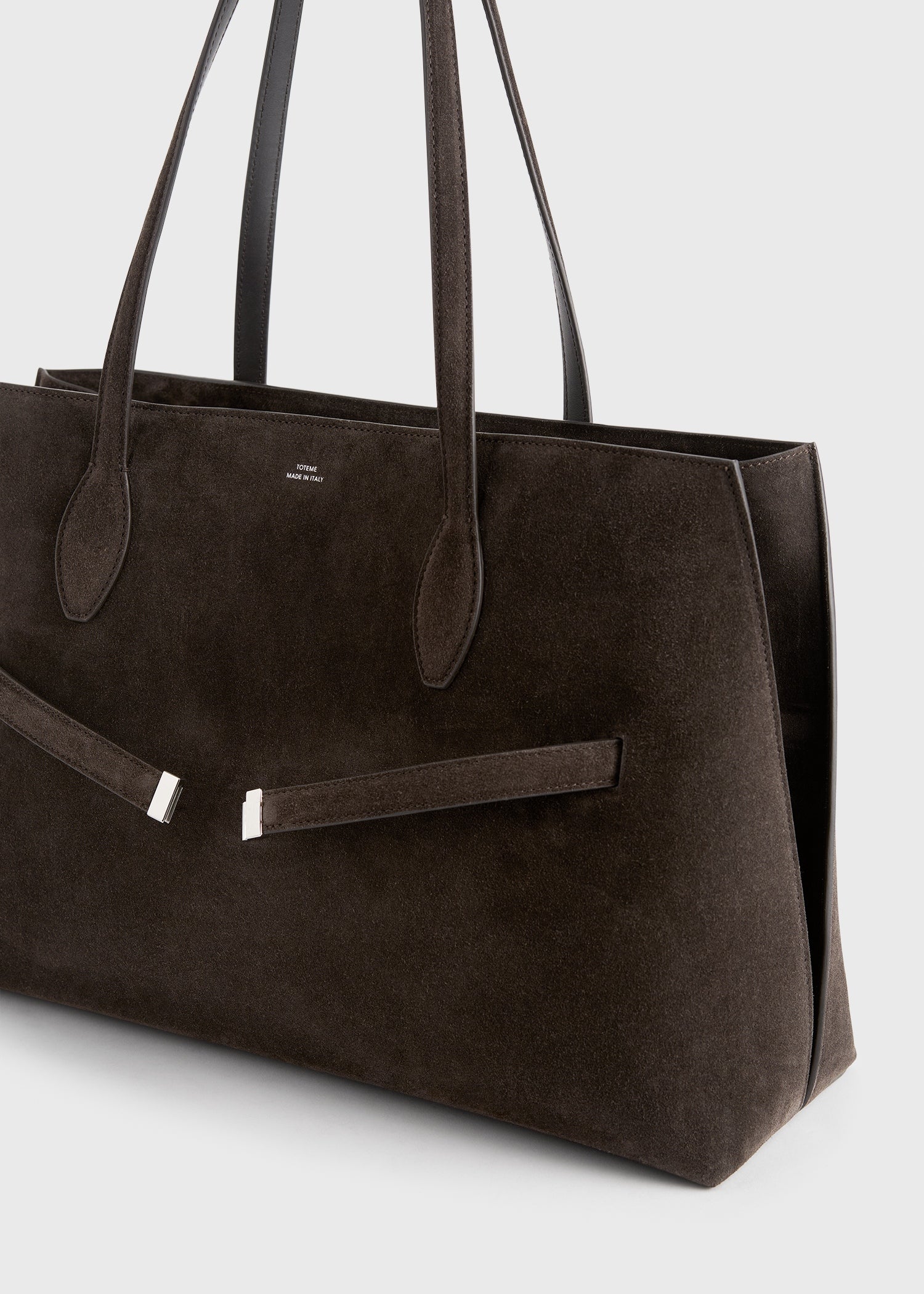 Suede lounge tote brown