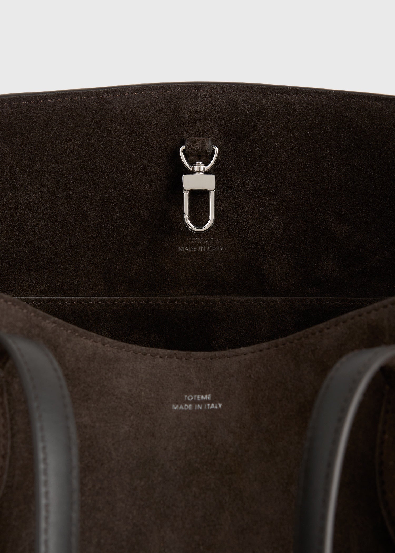 Suede lounge tote brown