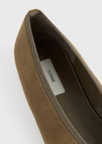 Minimalist suede ballerinas hazel
