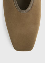 Minimalist suede ballerinas hazel