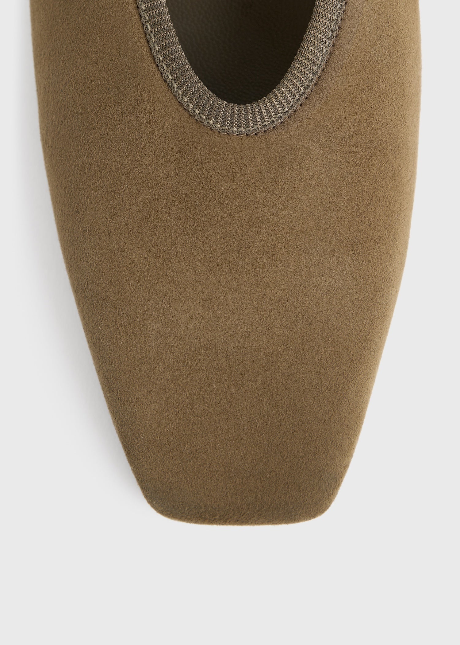 Minimalist suede ballerinas hazel