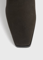 Fold-down shearling boots pepper