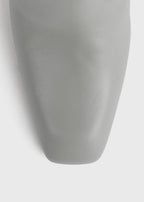 Nappa over-the-knee boots light grey