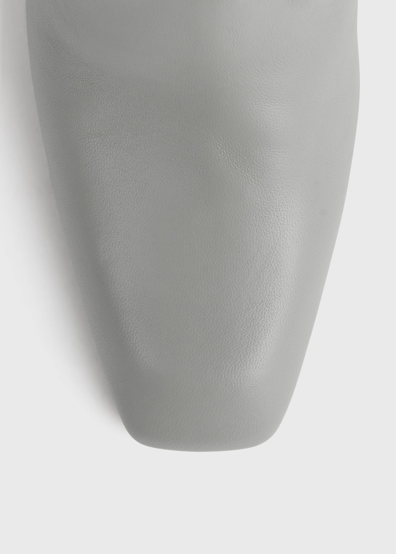 Nappa over-the-knee boots light grey