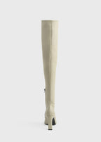 Nappa over-the-knee boots rye