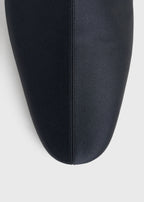 Satin ankle boots navy