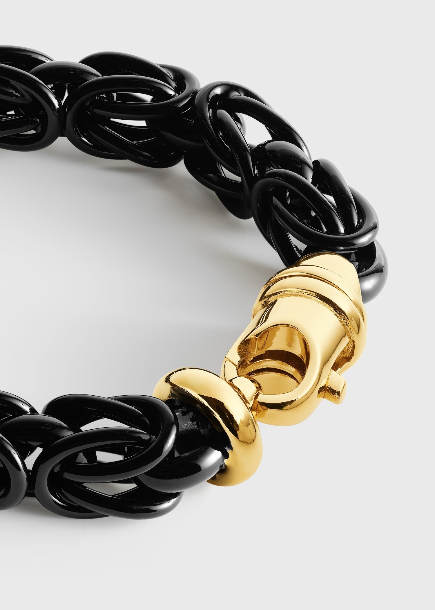 Byzantine bracelet black/gold