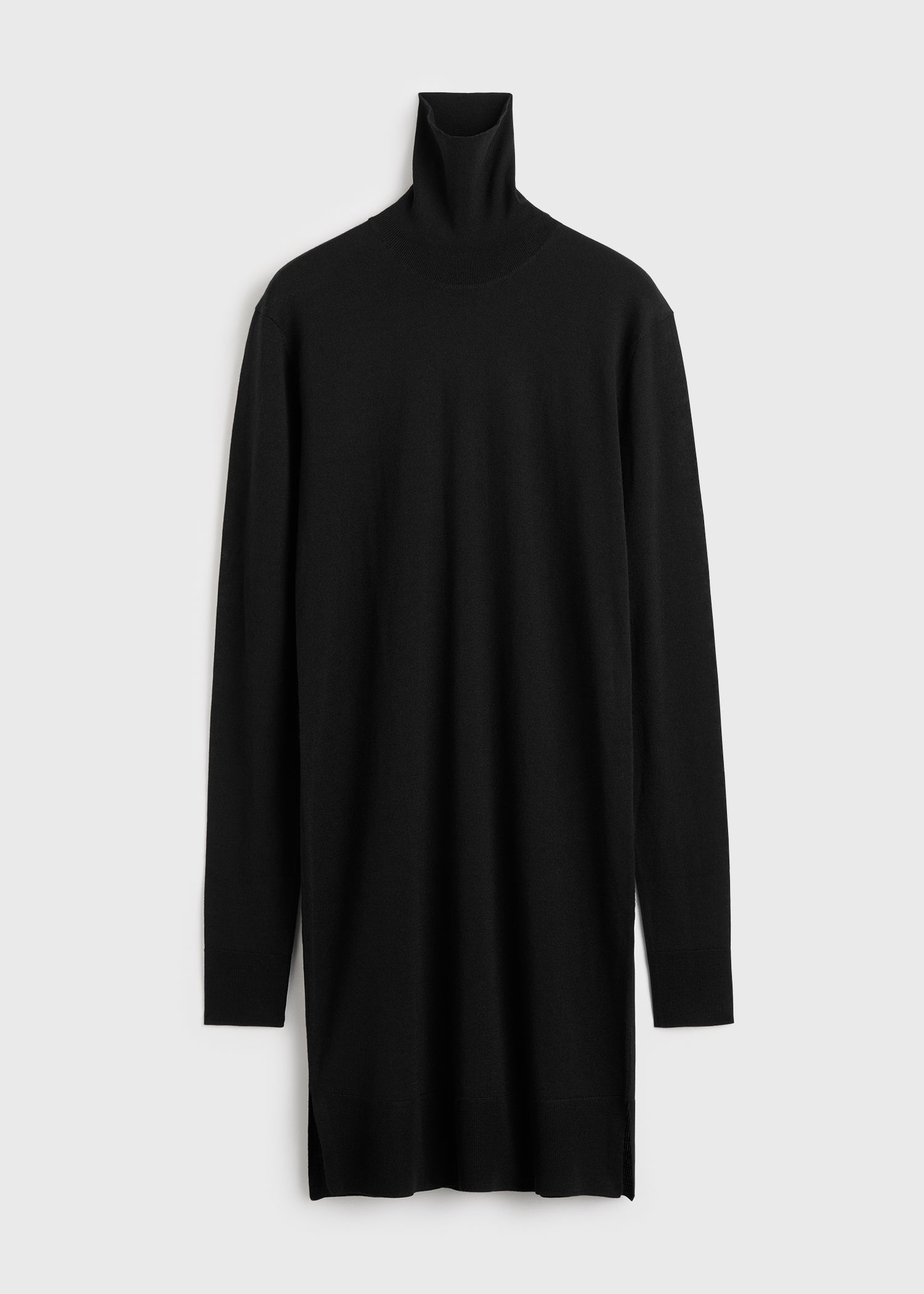 Turtleneck dress black