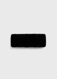 Shearling headband black