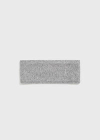 Cashmere headband grey