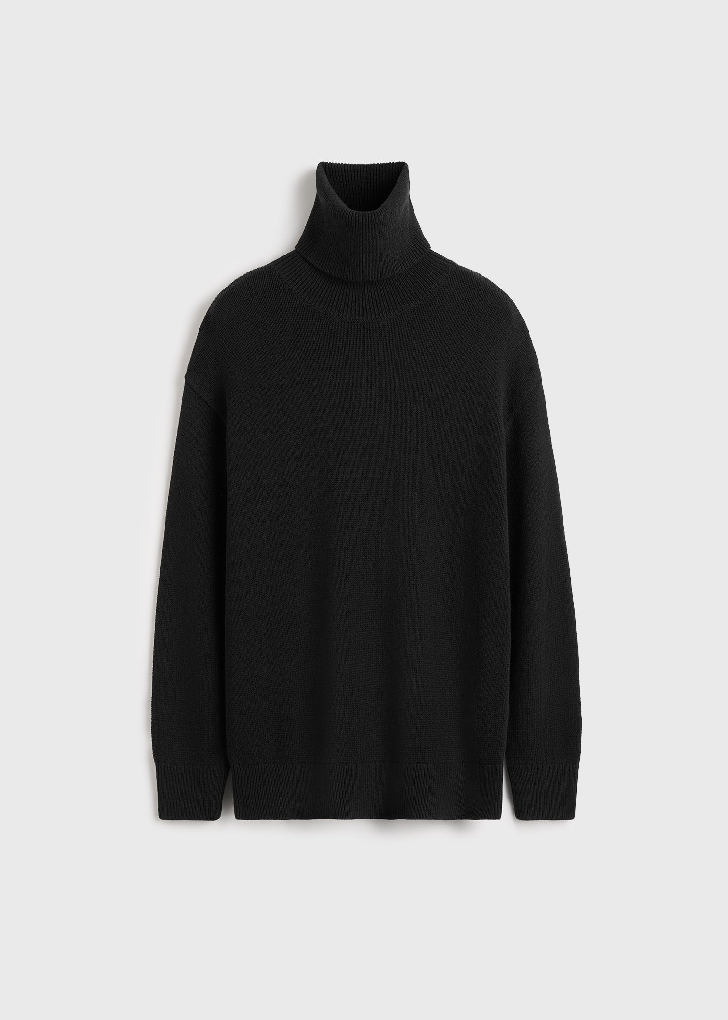 Totême Wool cashmere turtleneck black Toteme Wool and cashmere turtleneck sweater Toteme