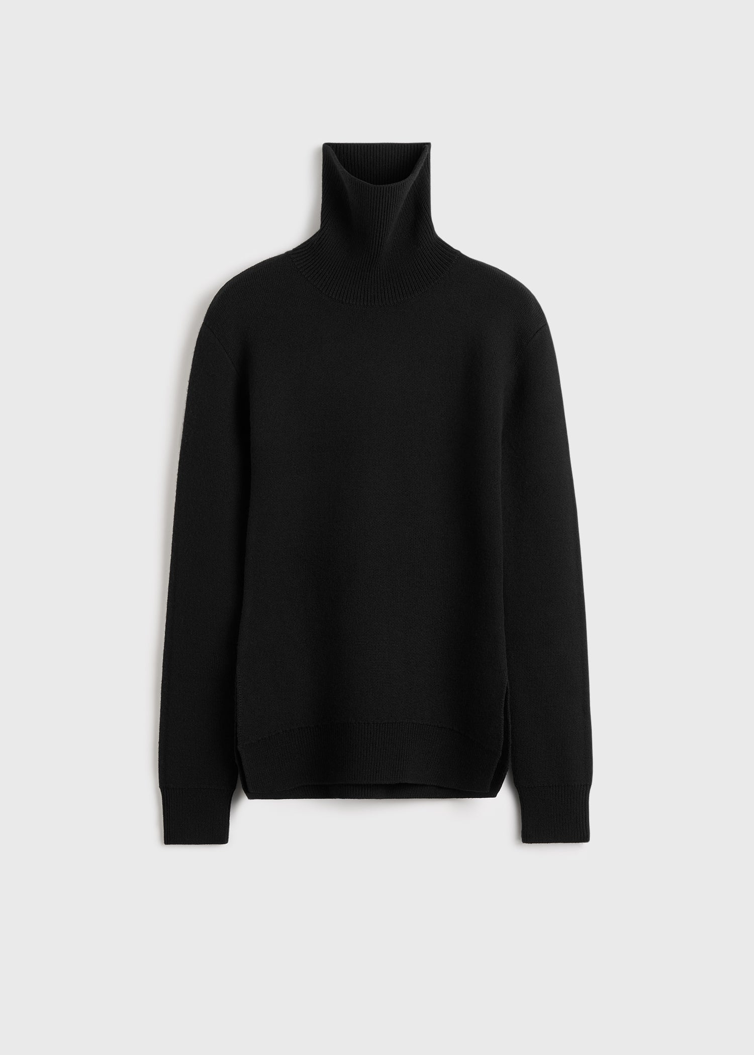 High-neck double knit black – TOTEME
