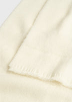 Monogram twill scarf off-white