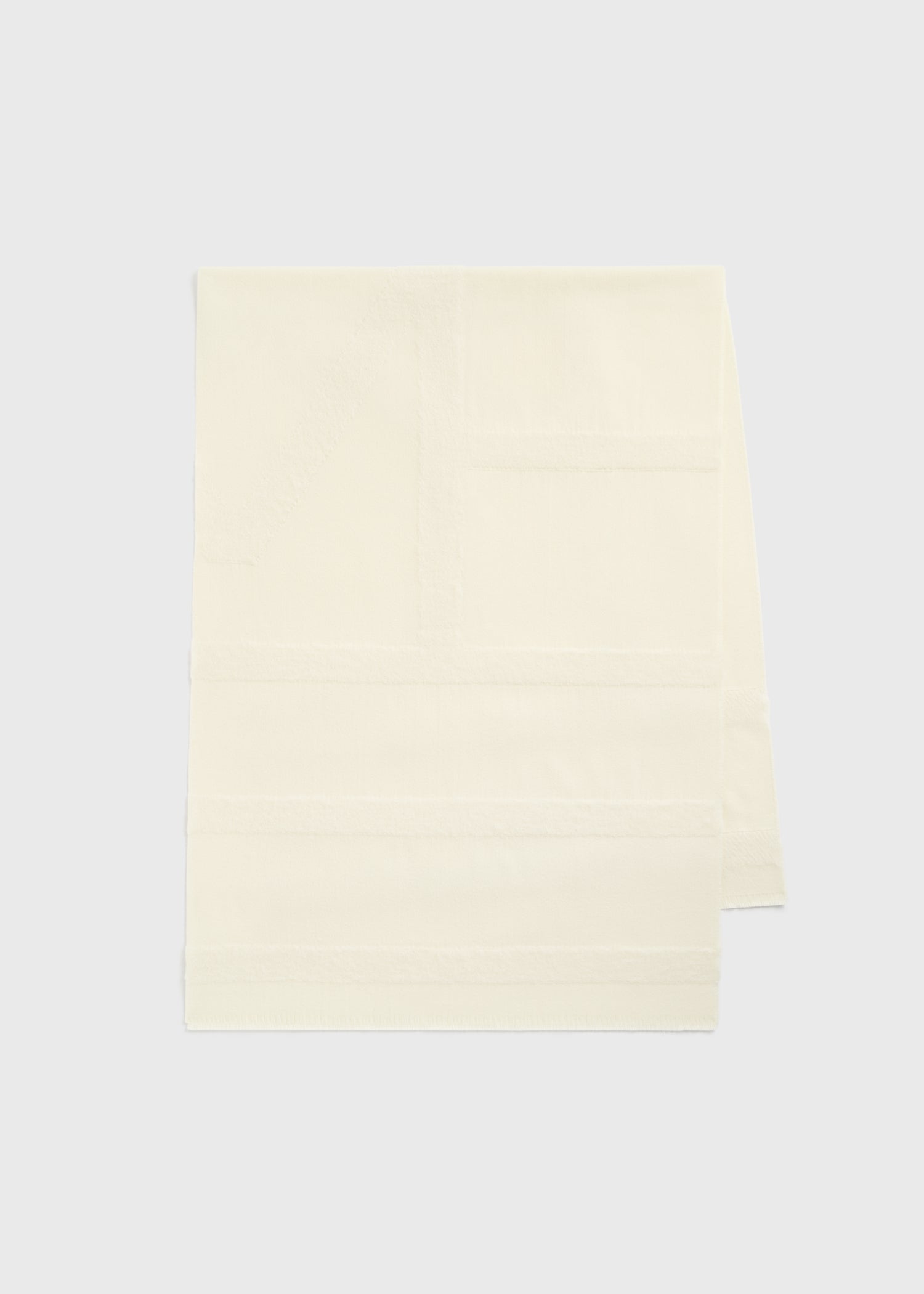 Monogram twill scarf off-white