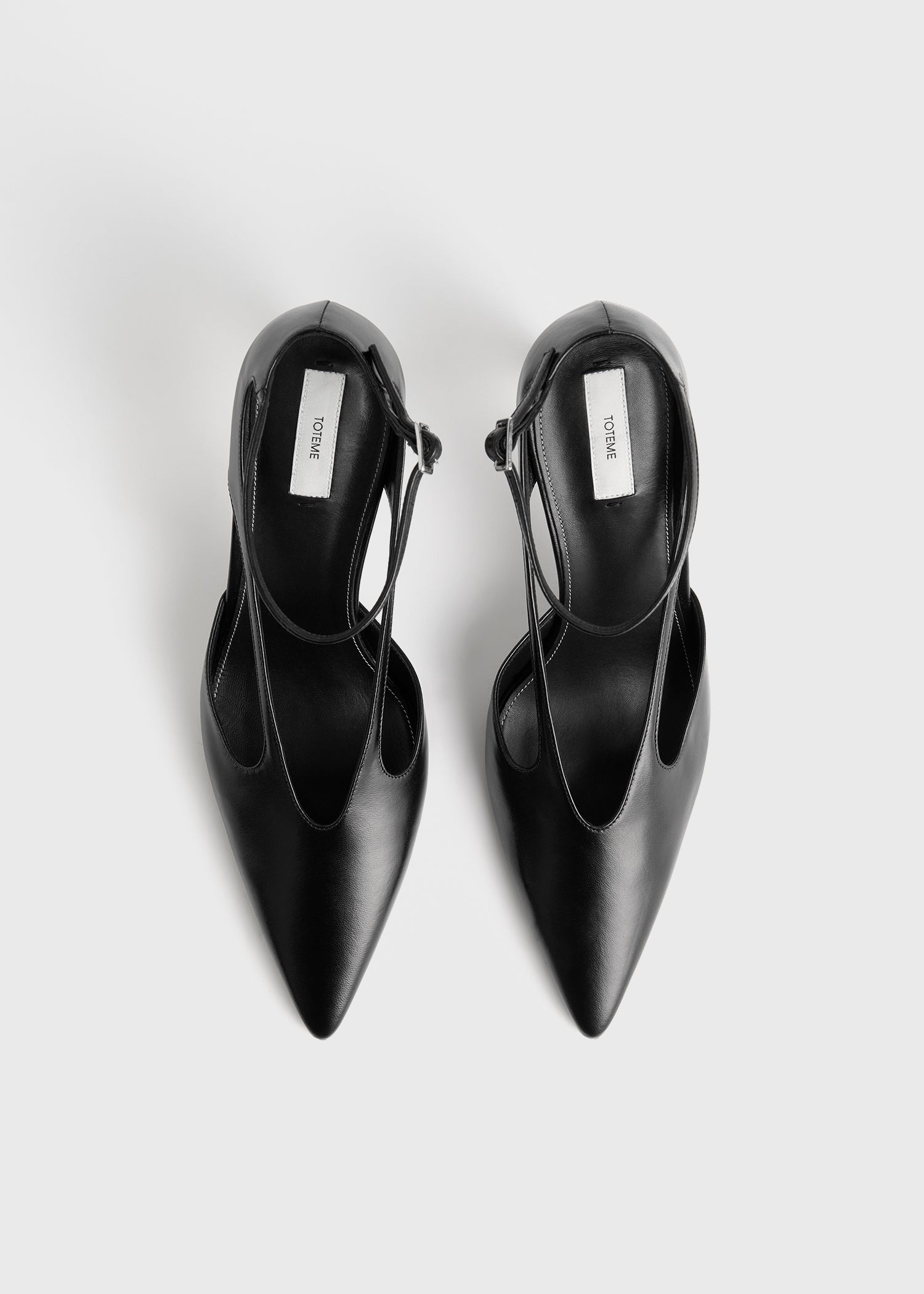 Leather stiletto pumps black – TOTEME