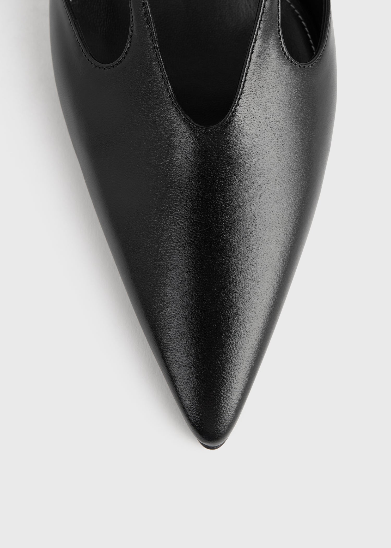 Leather stiletto pumps black – TOTEME
