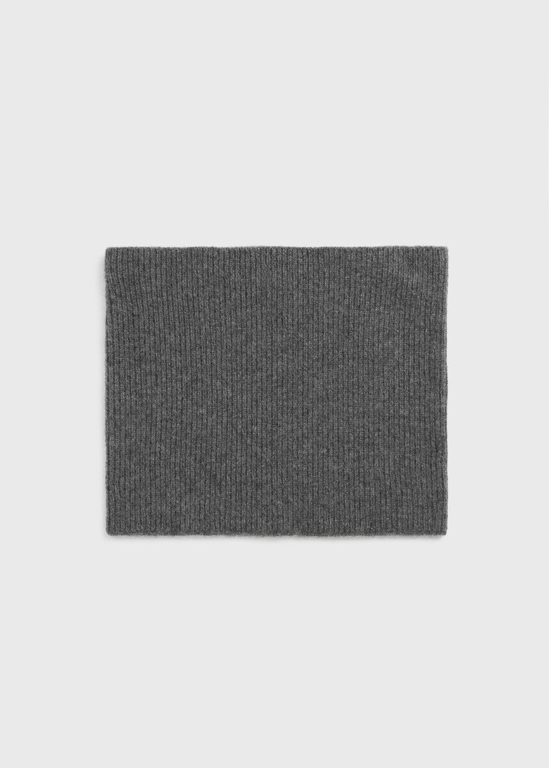 Cashmere neck warmer charcoal