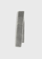 Shearling tuxedo scarf grey