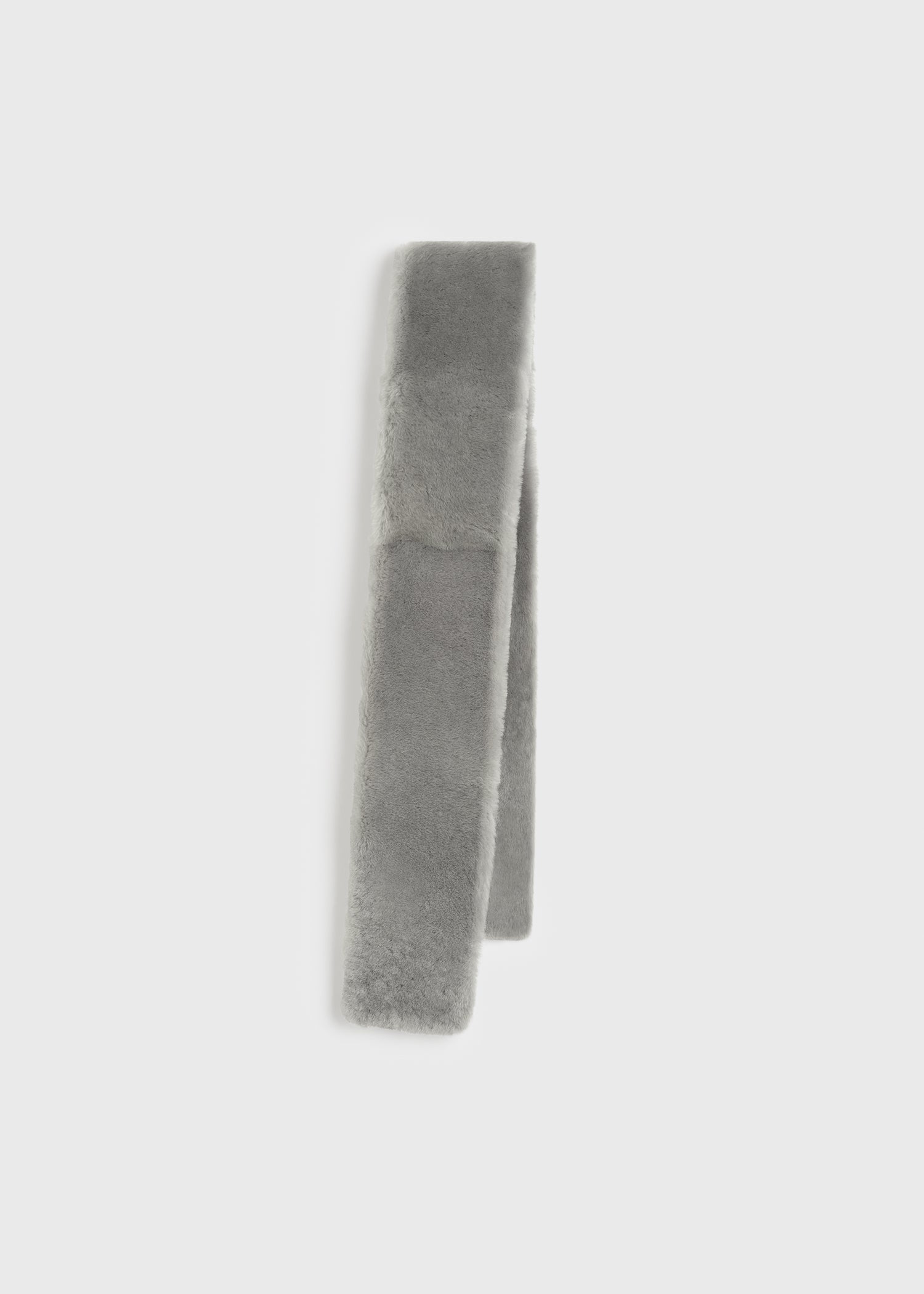 Shearling tuxedo scarf grey