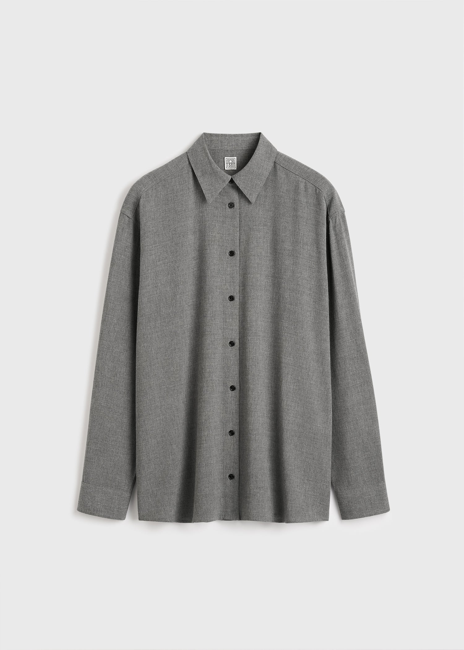 Classic fluid shirt mid grey