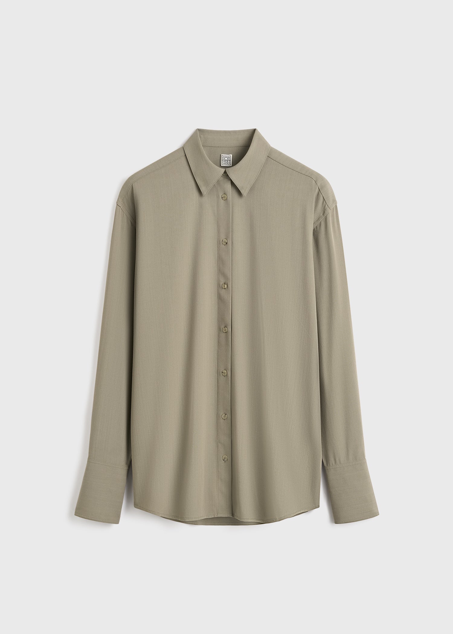 Classic tuxedo shirt taupe – TOTEME