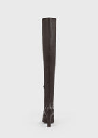 Nappa over-the-knee boots bark