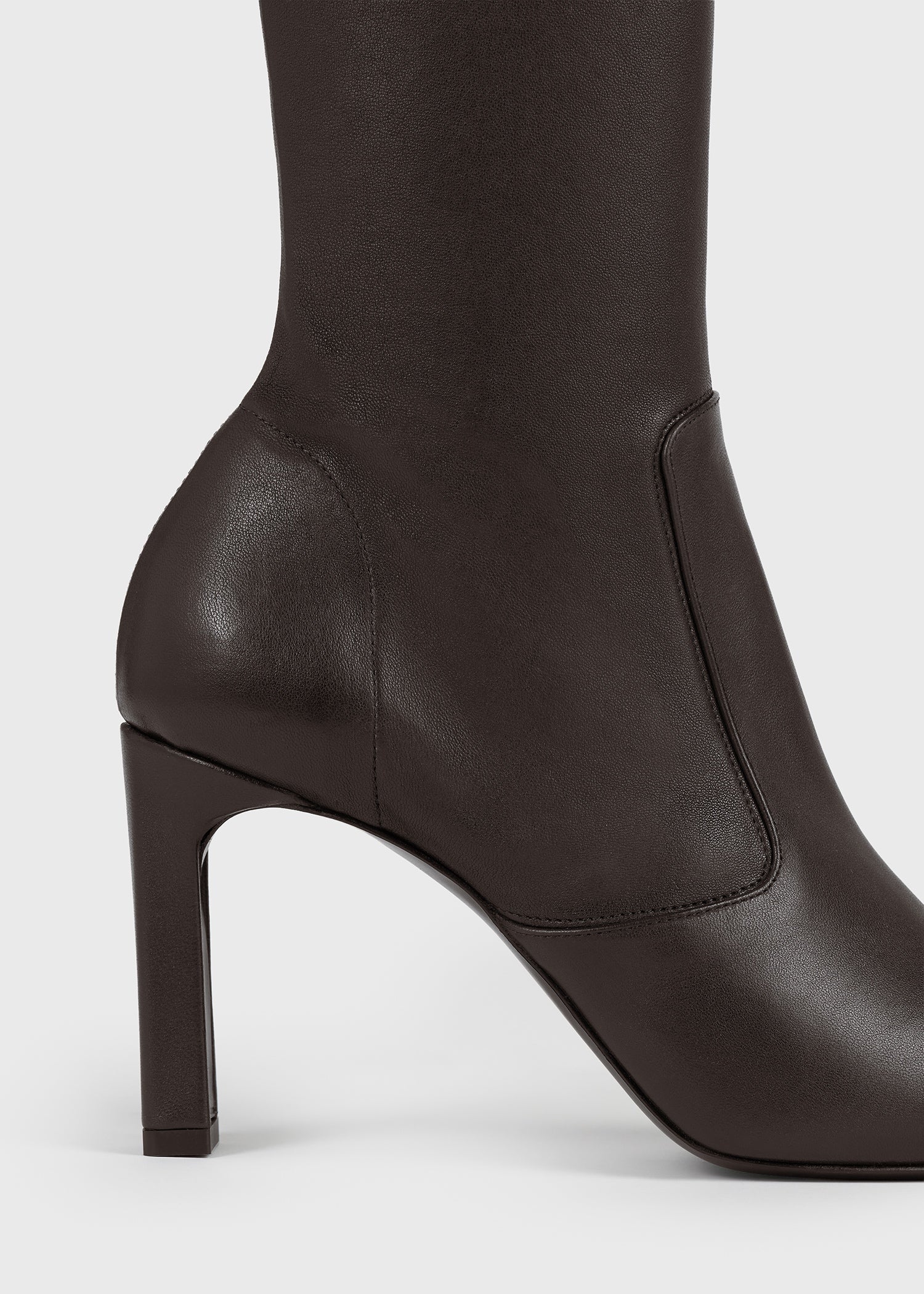 Nappa over-the-knee boots bark