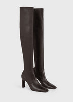 Nappa over-the-knee boots bark