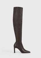 Nappa over-the-knee boots bark